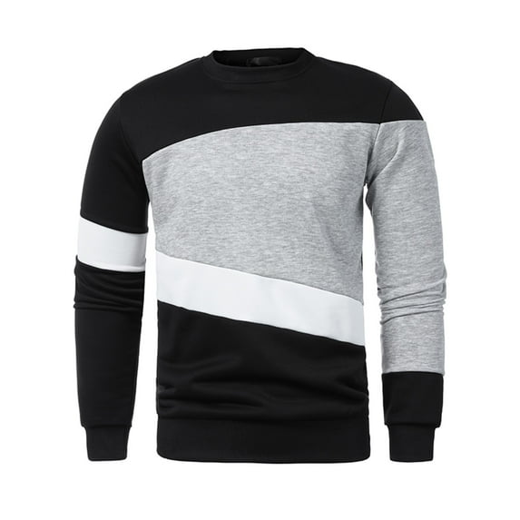 LEEy-world Cool Hoodies Hoodies For Men Heavyweight Full Zip Up Sweatshirt Sherpa Lined Coat Black,L