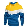 thumbnail image 1 of LEEy-world Cool Mens Hoodies Men's Hoodies Sweatshirts Lightweight Gym Workout Long Sleeve Hoody Yellow,XXL, 1 of 3