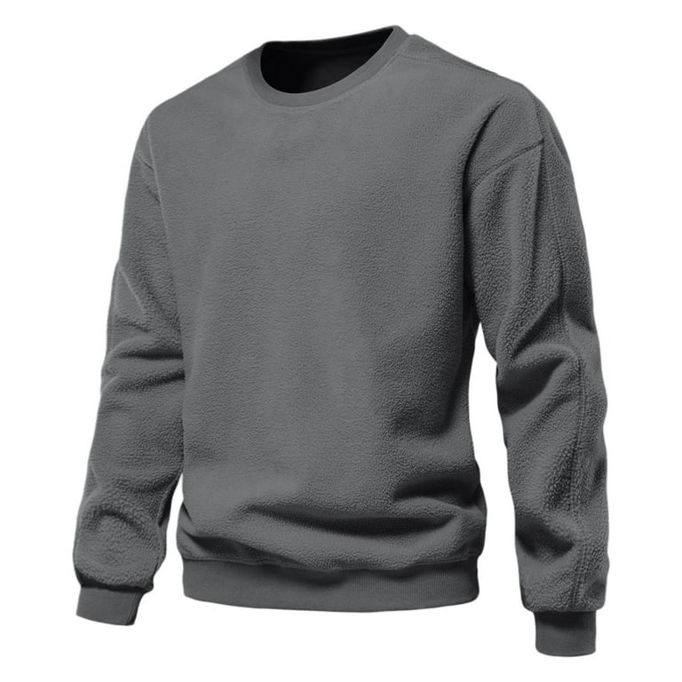 LEEy world Crewneck Sweatshirts Men s Pullover Hoodie Sweatshrits Drawstring Hooded Color Block Hoody for Men with Kangaroo Pocket Dark Gray L Walmart