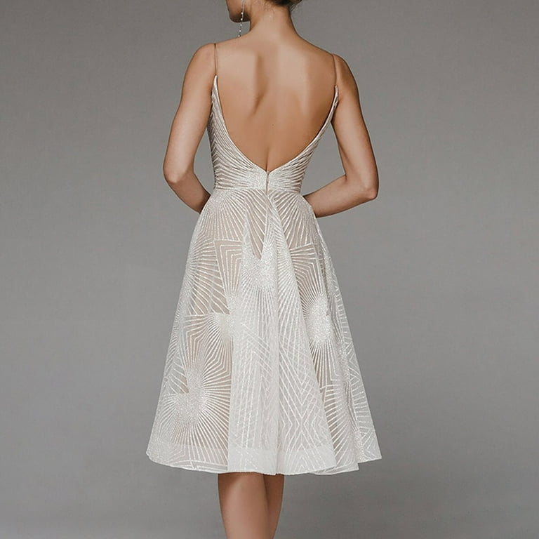 LEEy-world Fall Dresses for Women 2023 Women Bra V Neck Off Shoulder  Backless Floor Length Sequin Evening Maxi Dress 