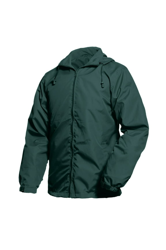 Fall Jacket Mens Quilted Lined Jacket,Plaid Cozy Warm Flannel Jacket Hooded Coat Winter Zip Up Coats Outwear Green,L