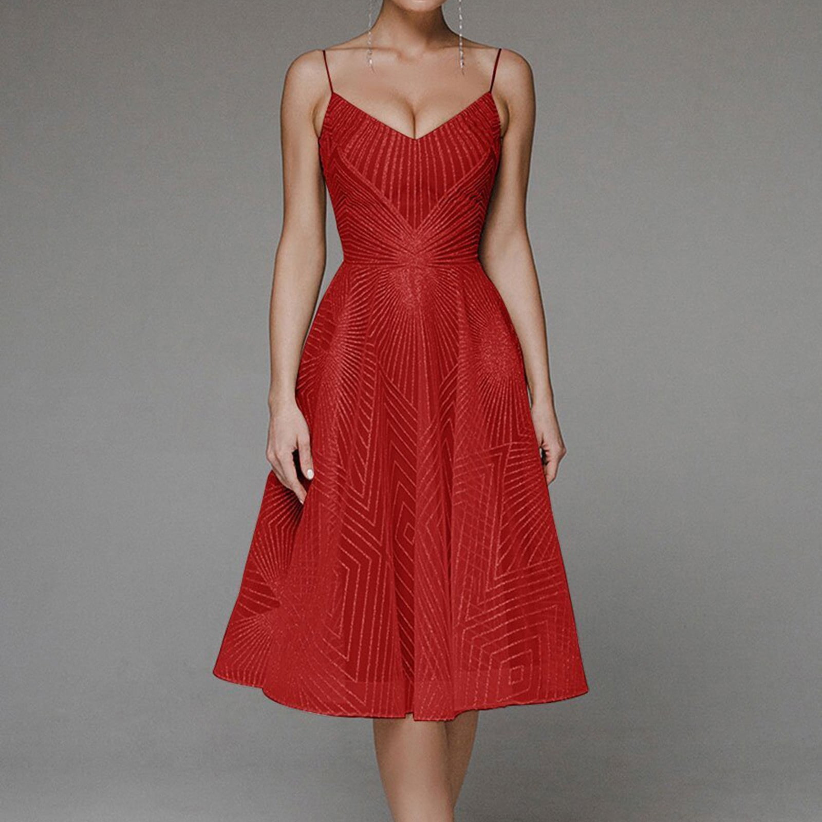 LEEyworld Fall Wedding Guest Dresses For Women Women's Elegant Midi