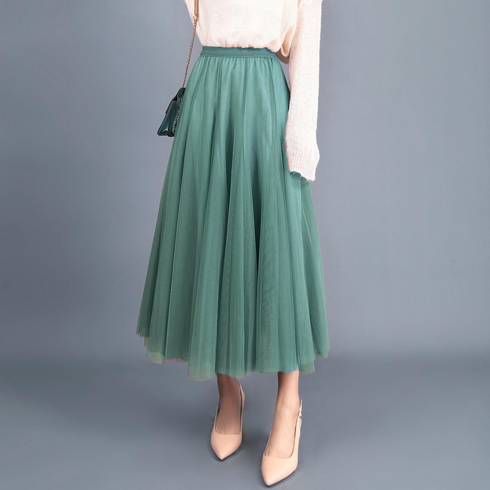 LEEy-world Maxi Skirt Solid Color High Waist Irregular Skirt LEEy-world Maxi Skirt Solid Color High Waist Irregular Skirt