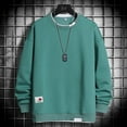 thumbnail image 1 of LEEy-world Graphic Hoodies for Men Men's Quarter Zip Thermal Lined Sweater, Winter Lightweight Soft Pullover Collar Sweatshirt Green,4XL, 1 of 4