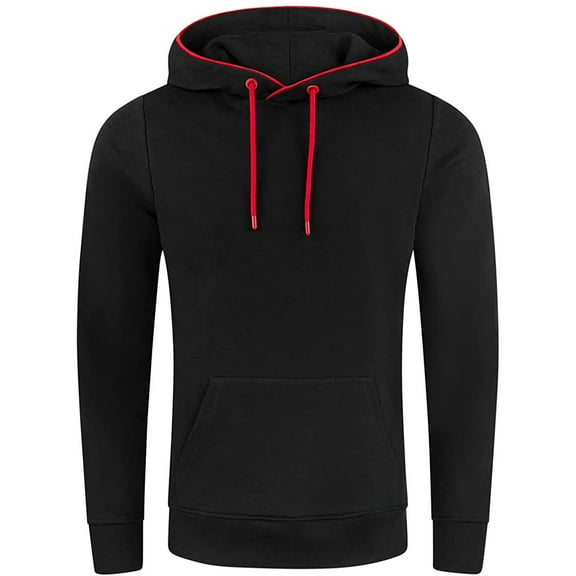 LEEy-world Graphic Hoodies for Men Men's Winter Thick Zipper Hoodie Sweatshirts Jacket Big Tall Warm Coat Black,XL