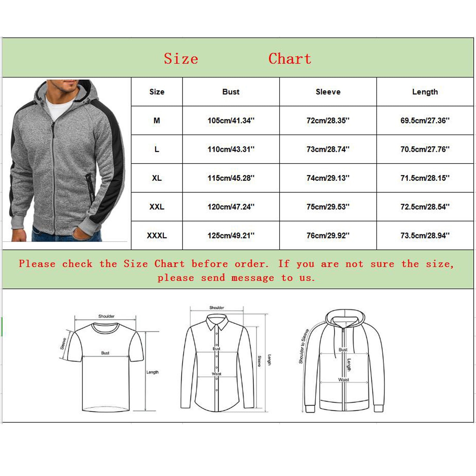 Ohoo Men's Basic Hoodie Slim Fit Lightweight Long Sleeve