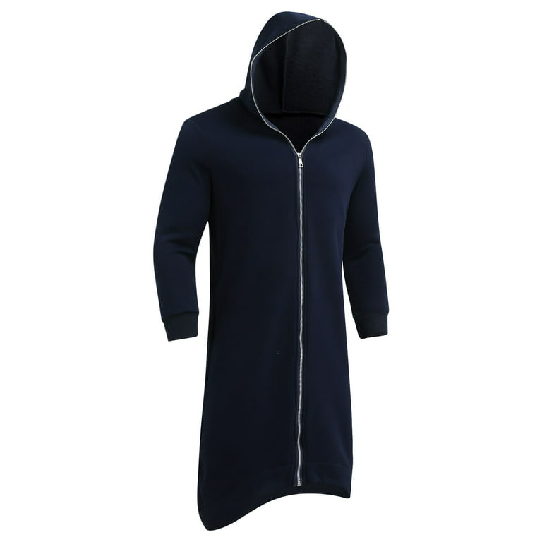 LEEy-world Hoodies For Men Heavyweight Full Zip Up Sweatshirt Sherpa Lined  Coat Hoodies For Men Navy,4XL 