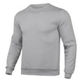 thumbnail image 1 of LEEy-world Hoodies for Men Mens Slim Autumn Casual Solid O Neck Sweater Top Color Round Neck Long Jacket Autumn Pocket Long Vintage Mens Sweatshirt Grey,M, 1 of 3