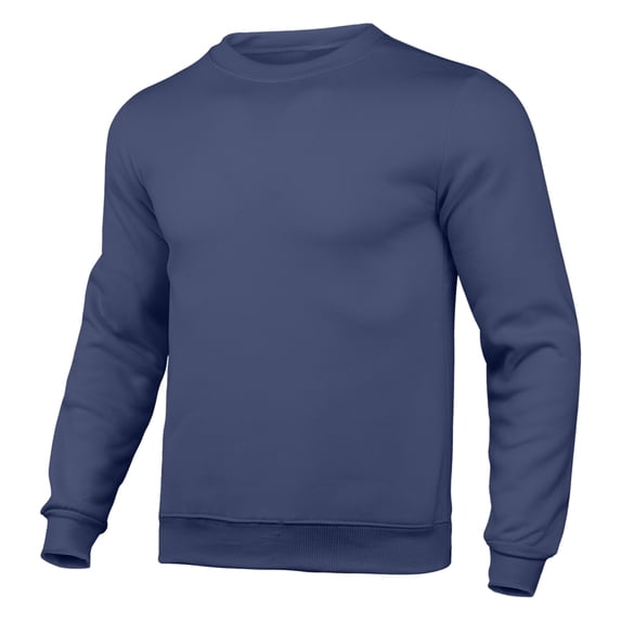 LEEy-world Hoodies for Men Mens Slim Autumn Casual Solid O Neck Sweater Top Color Round Neck Long Jacket Autumn Pocket Long Vintage Mens Sweatshirt Navy,XXL