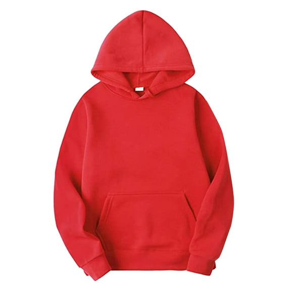 LEEy-world Hoodies for Men Hoodies for Men Heavyweight Sweatshirt - Full Zip Up Thick Sherpa Lined Red,S