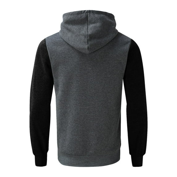 LEEy-world Hoodies for Men Men'S Sweatshirt, Ecosmart Hoodie, Cotton-Blend Hooded Sweatshirt, Plush Pullover Hoodie Grey,4XL