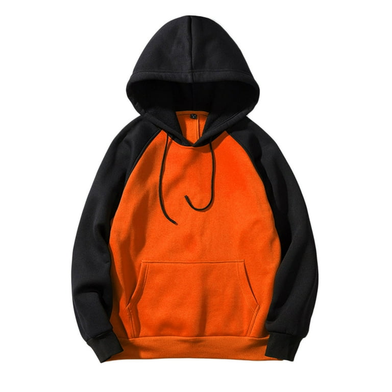 LEEy world Hoodies for Men Mens Casual Zipper Hoodie Splicing Large Size Sweater Hoodie Sweatshirt