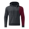 thumbnail image 1 of LEEy-world Hoodies for Men Zip Up Crewneck Sweatshirt for Men's with Script Logo Dark Gray,L, 1 of 4