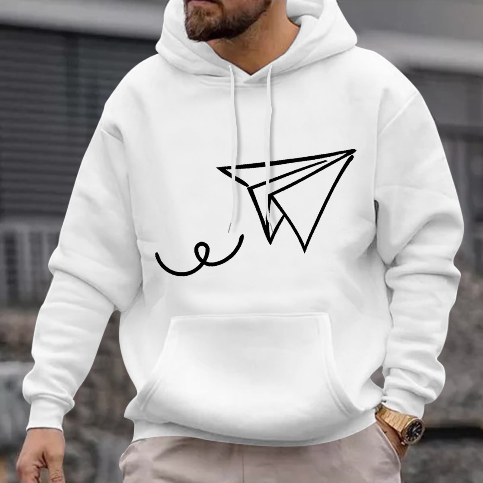 Big and sales tall white hoodie