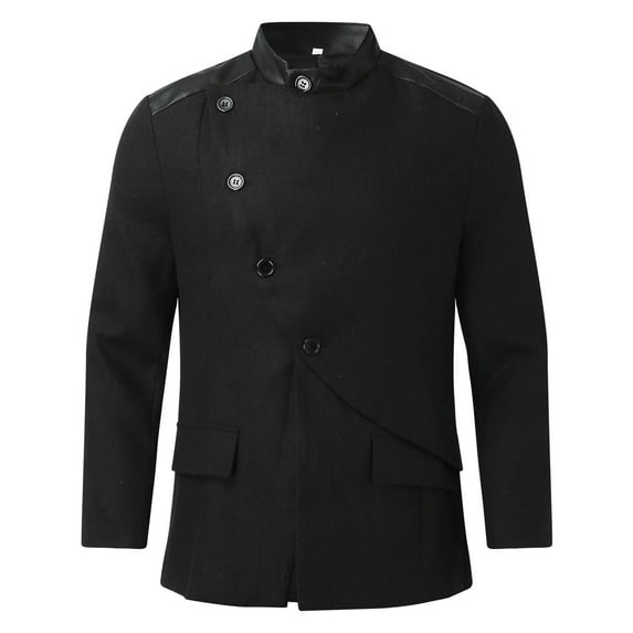 LEEy-world Jackets for Men Hoodie Men's Jacket-Lightweight Casual Spring Fall Thin Bomber Zip Pockets Coat Outwear Black,M