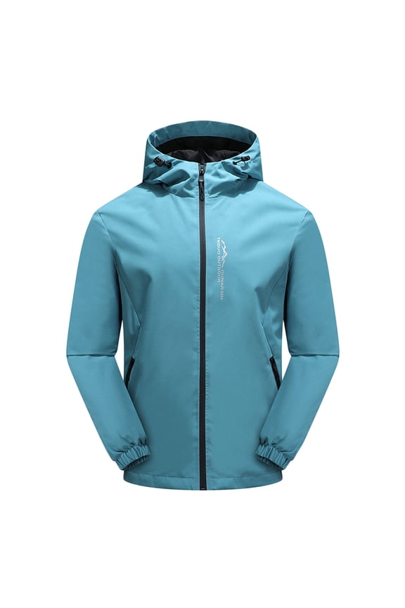 Jackets for Men Hoodie Men's Special Ops Tactical Soft Shell Jacket Coat Light Blue,5XL