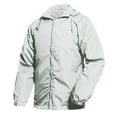 thumbnail image 1 of LEEy-world Jackets for Men Men Men's Jacket-Casual Winter Cotton Jacket Thicken Hooded Cargo Coat Grey,XL, 1 of 3