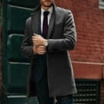 thumbnail image 1 of LEEy-world Jean Jacket Men Flannel Jacket Quilted Shirt Jackets Winter Plaid Long Sleeve Coat with Snaps on Top of Zipper and Removable Hood Black,L, 1 of 4