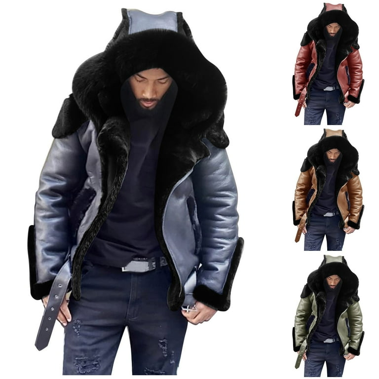 LEEy world Jean Jacket Men s Tactical Jackets Winter Full Zip Hiking Hunting Coat with Multi Pockets Black M Walmart