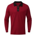 thumbnail image 1 of LEEy-world Long Sleeve Polo Shirts for Men Mens Spring and Summer Fashion Casual Sanding Plaid Zipper Lapel Short Sleeve Shirt Jacket ,L, 1 of 4