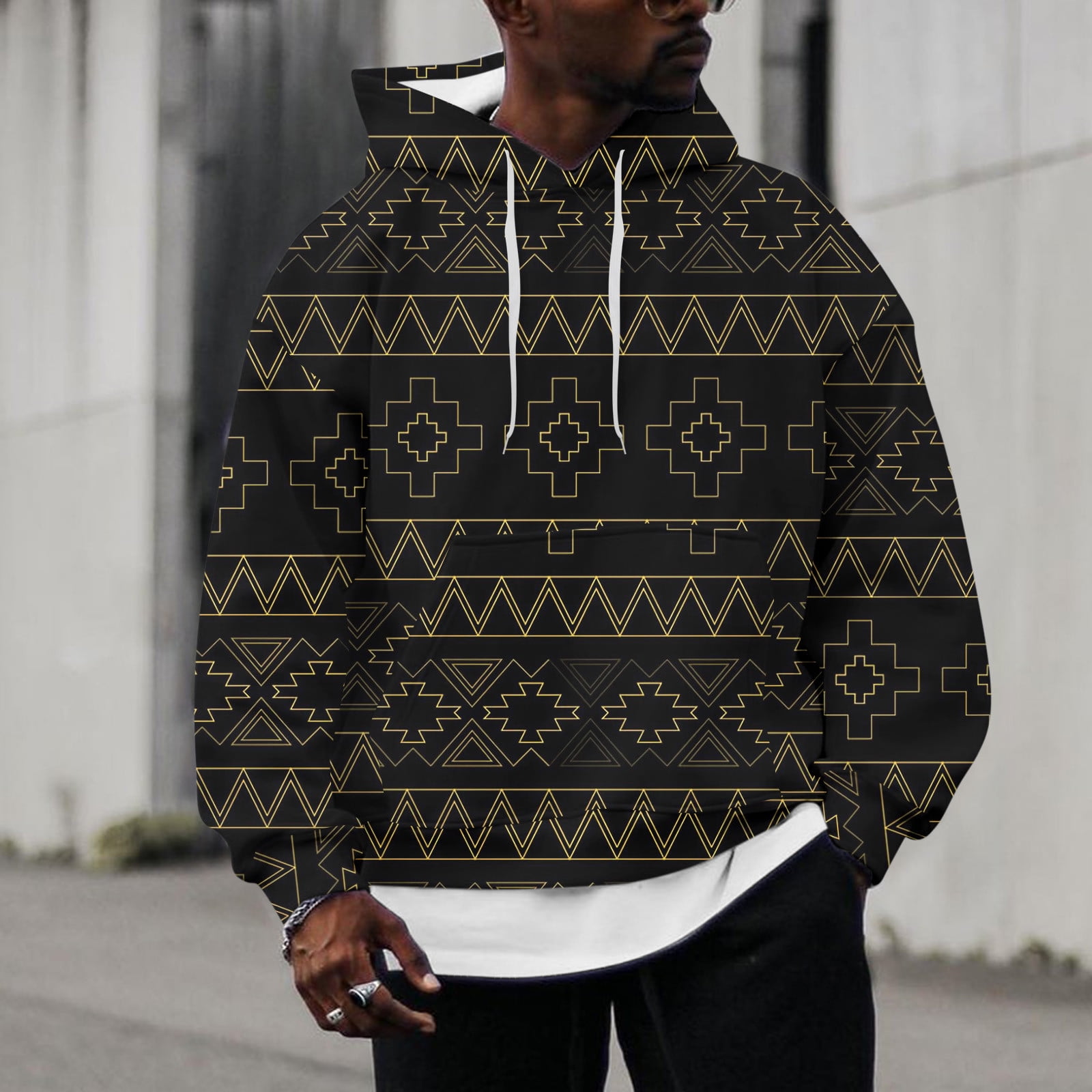 LEEy-world Men Hoodies Hoodies for Men Zip Up Sweashirts Thick Coats Sherpa  Lined Winter Heavyweight Hooded Jacket Black,S - Walmart.com