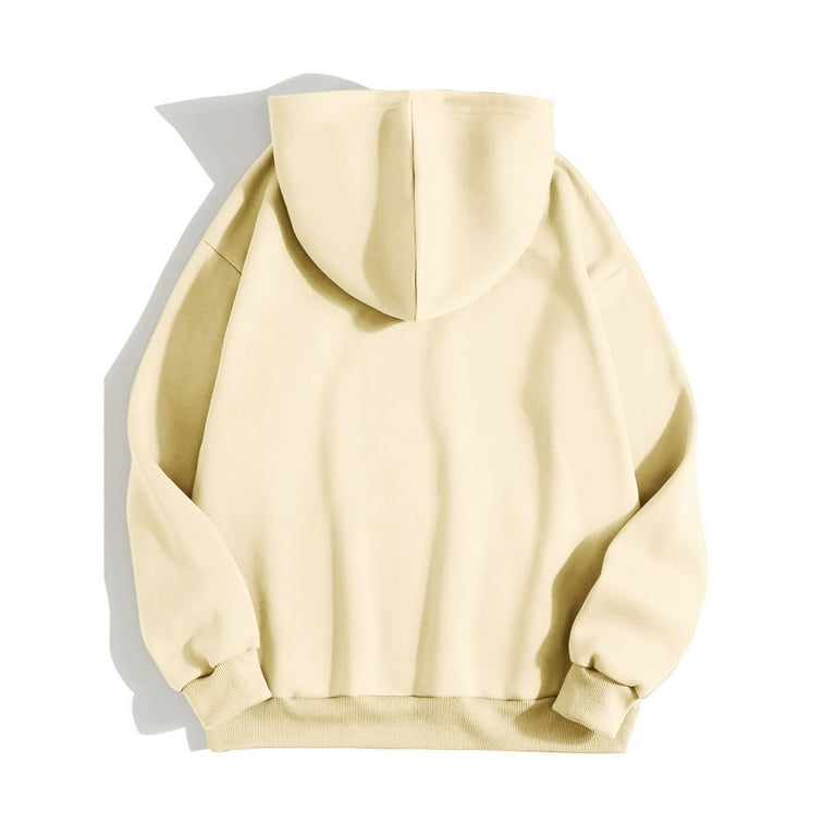 Sweat hoodies oversize beige