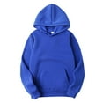 thumbnail image 1 of LEEy-world Men'S Hoodies Mens Crewneck Long Sleeve Sweater Lightweight Knit Pullover Sweatshirt Solid Color Casual Tops for Men Blue,3XL, 1 of 2