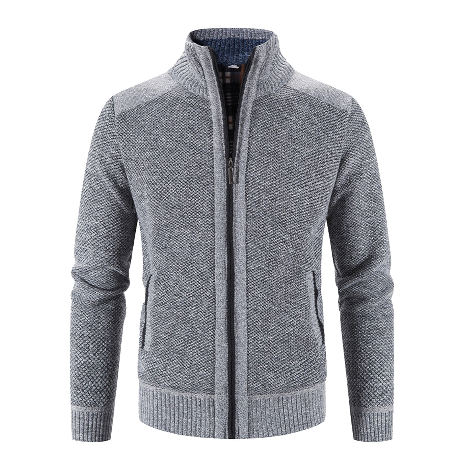 LEEy-world Men'S Jackets-Windproof Bomber Jacket Full Zip Winter