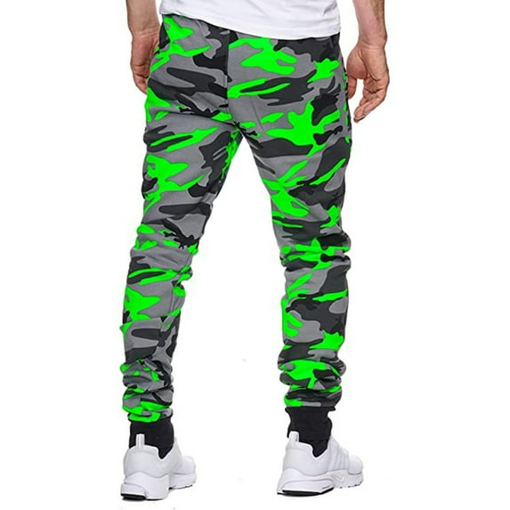 LEEy-world Men'S Pants Men's Casual Pants Stretch Waist Straight Fit Relaxed Cargo Pants Green,XL