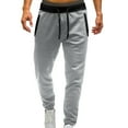 thumbnail image 1 of LEEy-world Men'S Pants Pants Fit Slim Yoga Mens Sweatpants Casual Joggers With Pockets Mens Mid-waist Men's pants Grey,XXL, 1 of 4