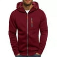 thumbnail image 1 of LEEy-world Mens Hoodies Hoodies For Men Zip Up Sweashirts Thick Coats Sherpa Lined Winter Heavyweight Hooded Jacket Red,L, 1 of 4