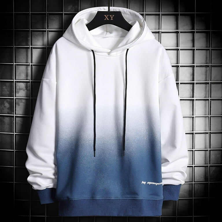 Mens novelty color block sales hoodies cozy sport outwear