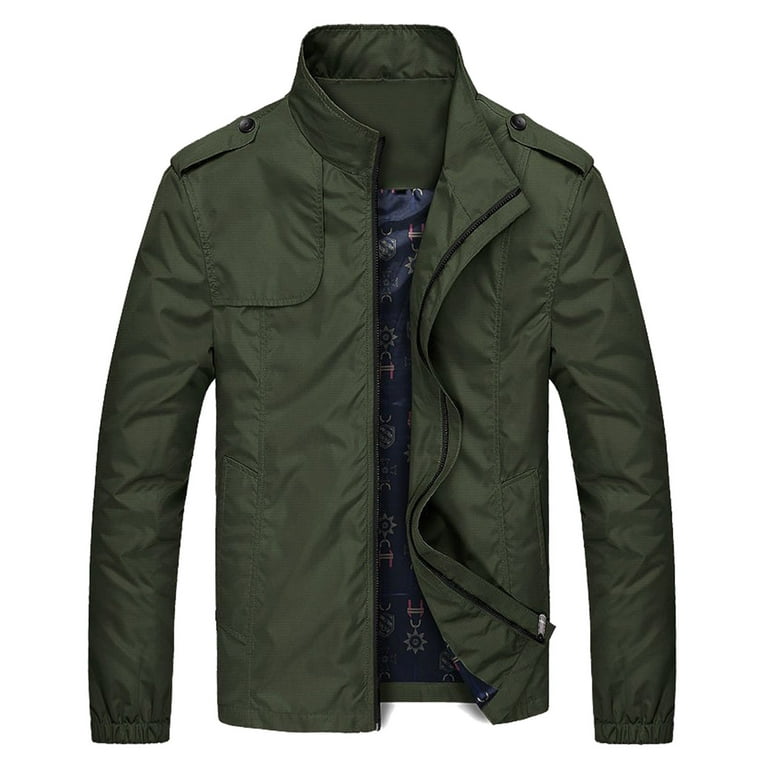 LEEy-world Mens Jacket Men's Tactical Jacket Winter Snow Ski Jacket Water  Resistant Softshell Lined Winter Coats Multi-Pockets Army Green,3XL