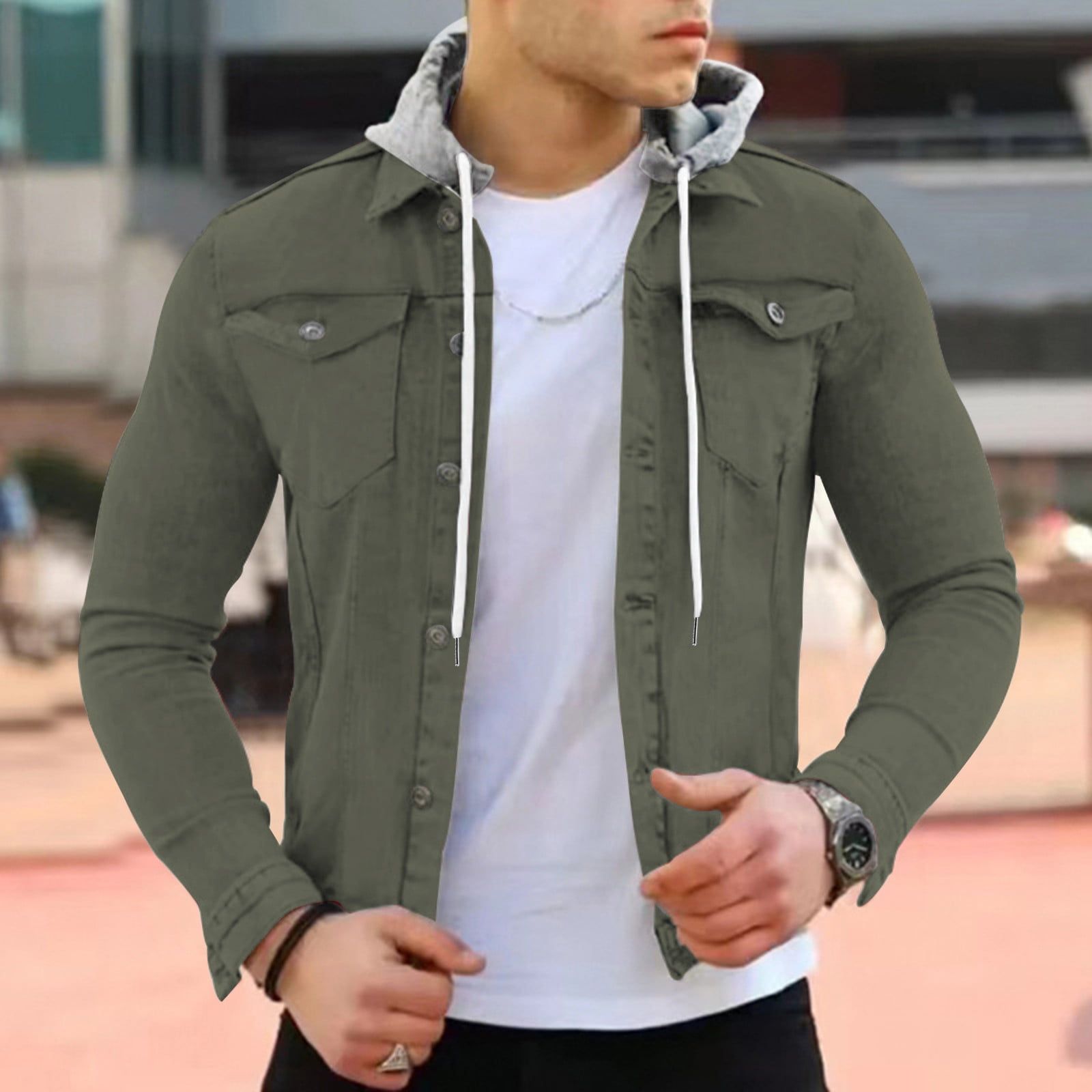 LEEy-world Mens Leather Jacket Men's Tactical Jackets with