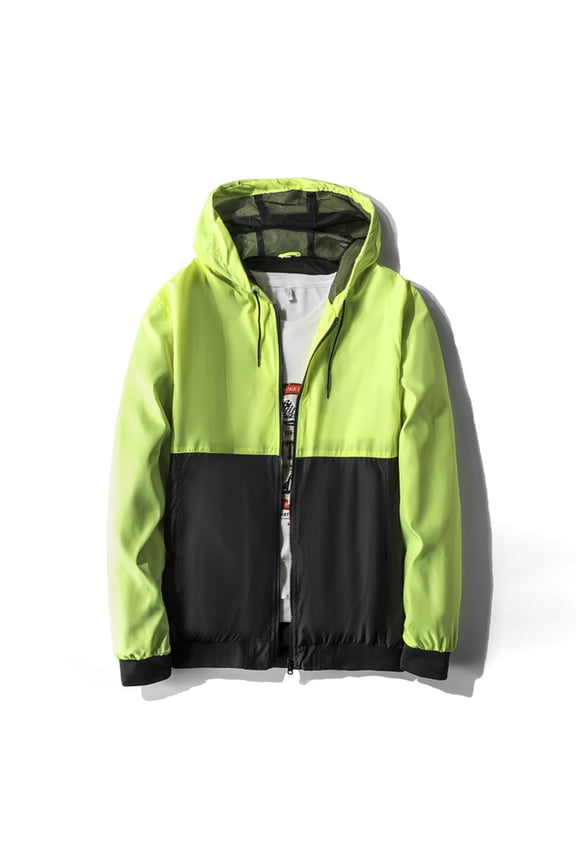 Mens Jacket with Hood Men's Tactical Jacket Stand Collar Water Resistant Softshell Liner Jacket Coat with 6 Zipper Pockets Green,S