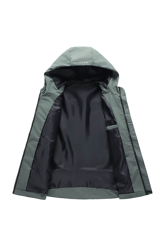 Mens Jackets Casual Men's Bomber Jackets Lightweight Windbreaker Spring Fall Full Zip Active Coat Outwear Army Green,4XL