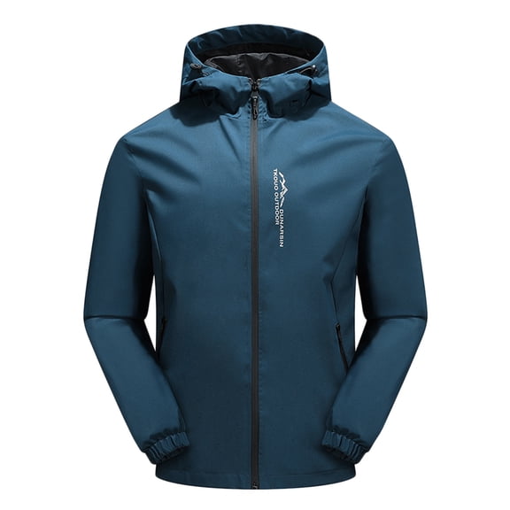 LEEy-world Mens Leather Jacket Men's Tactical Jacket Winter Snow Ski Jacket Water Resistant Softshell Lined Winter Coats Multi-Pockets Blue,5XL