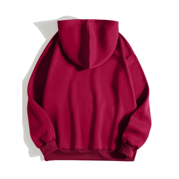 LEEy-world Mens Sweatshirt Mens Hoodies Pullover Long Sleeve Hoody Sweatshirts for Men Lightweight Drop Cut Solid Cotton ,XL