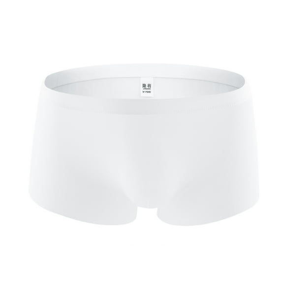 LEEy-world Mens Underwear Underwear Boxer Briefs Soft Comfortable Bamboo Viscose Underwear Trunks White,M