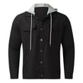thumbnail image 1 of LEEy-world Mens Winter Coats With Hood Men's Hooded Jacket, Quilted Coat, Sherpa Lined Black,M, 1 of 4