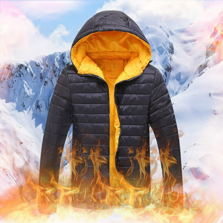 LEEy world Mens Winter Coats With Hood Men s Lightweight Bomber