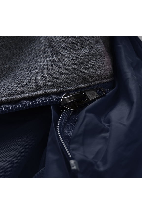 Mens Winter Coats With Hood Men's Winter Casual Thicken Multi-Pocket Field Jacket Outwear Cargo Jackets Coat Navy,L