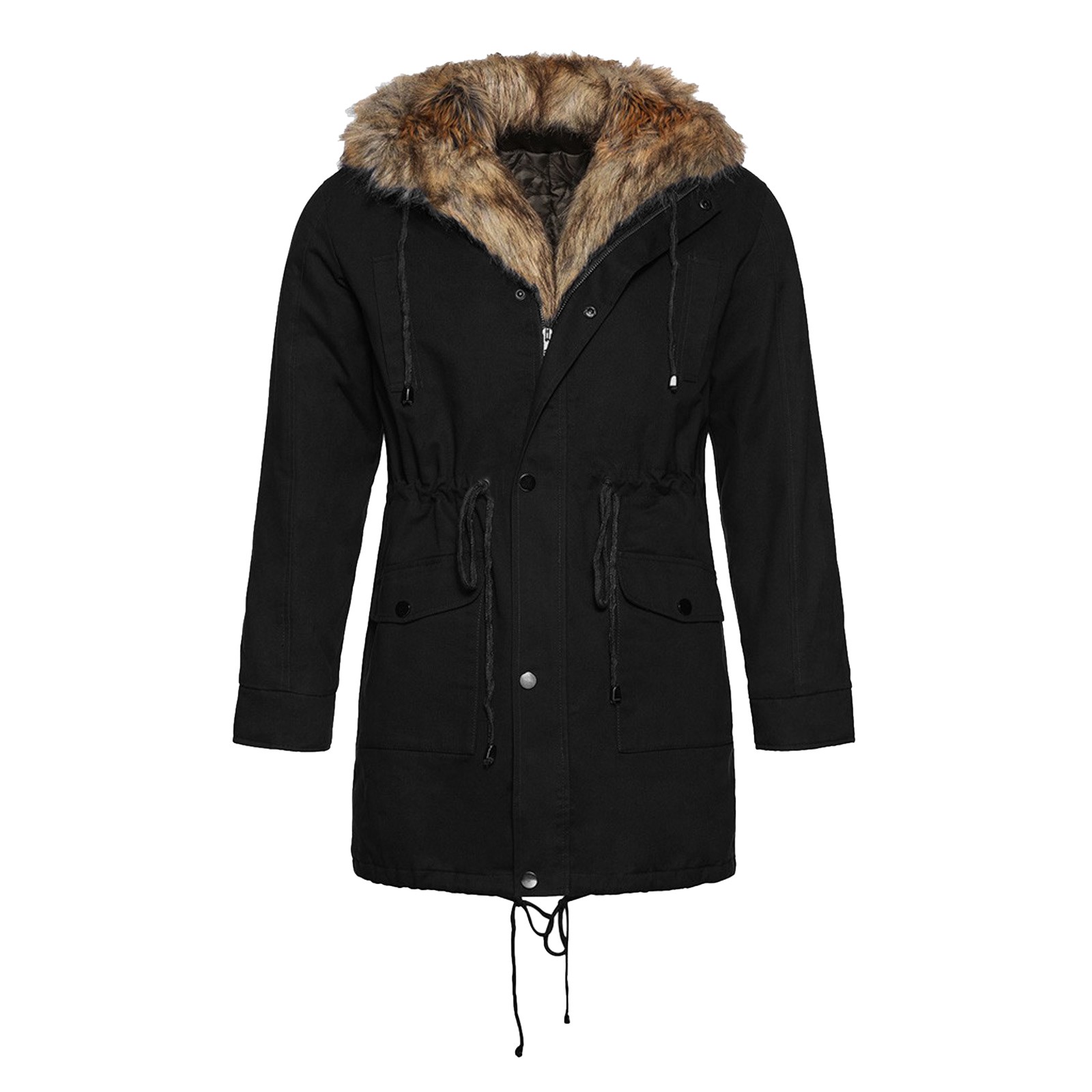 LEEyworld Mens Winter Coats With Hood Mens Parka Jacket Waterproof
