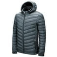 thumbnail image 1 of LEEy-world Mens Winter Jackets Men's Jackets Windbreaker Bomber Jackets Pockets Lightweight Spring Fall Varsity Baseball Jacket Grey,XL, 1 of 5