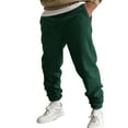 thumbnail image 1 of LEEy-world Pants for Men Men's Workout Pants Elastic Waist Jogging Running Pants for Men with Zipper Pockets Green,3XL, 1 of 4