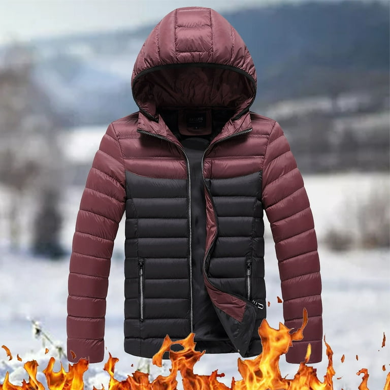 LEEy-world Rain Jackets For Men Waterproof Men's Winter Casual Thicken  Multi-Pocket Field Jacket Outwear Cargo Jackets Coat Black,L
