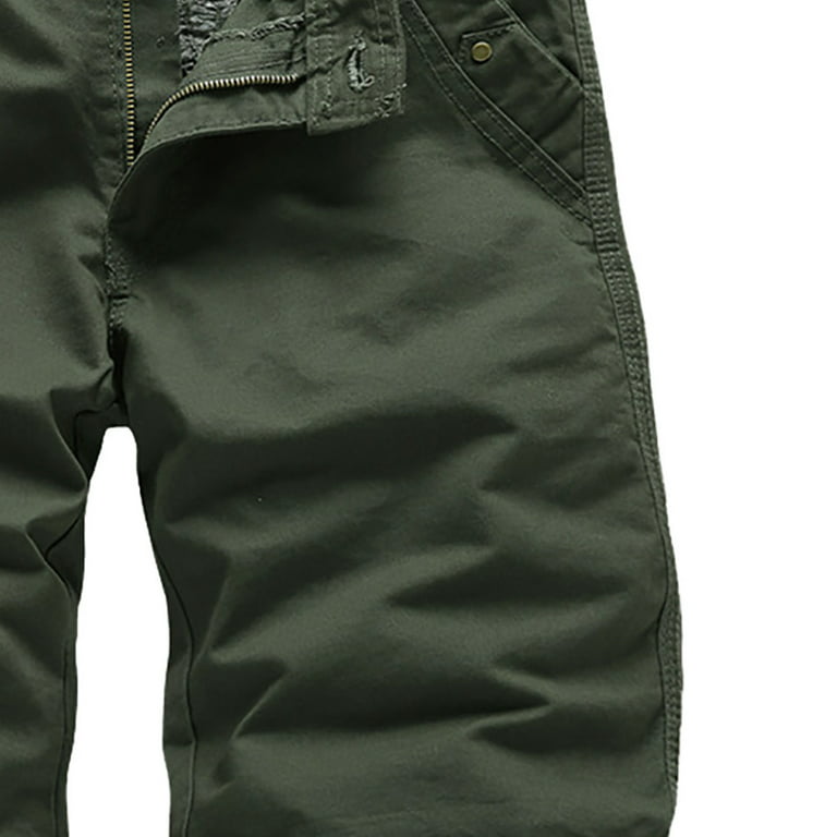 LEEy-world Sweatpants For Men Men's Flap Pocket Drawstring Elastic
