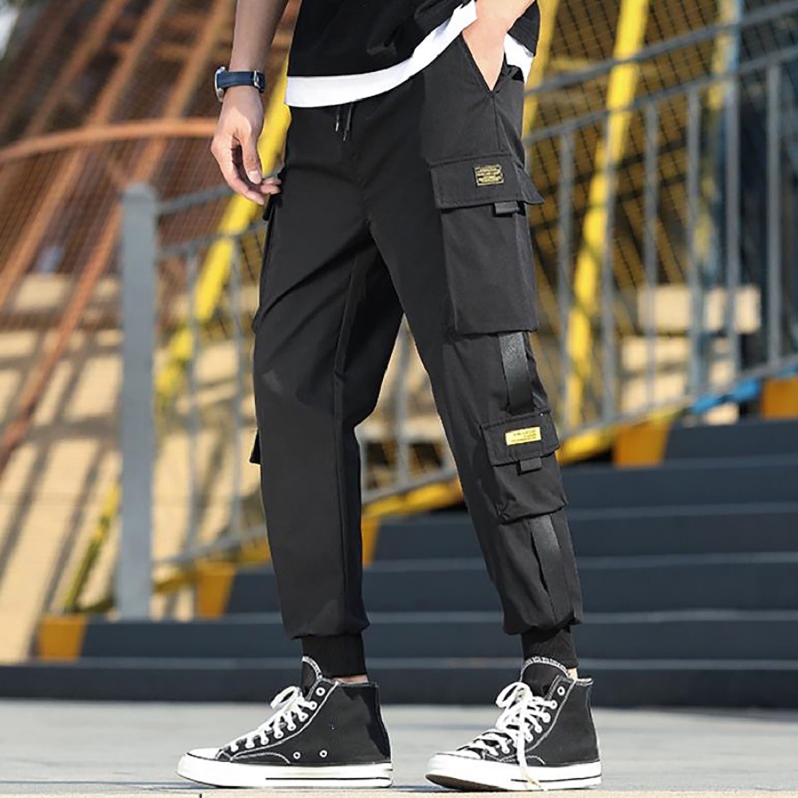 LEEy world Sweatpants for Men Men s Sweatpants with Zipper Pockets