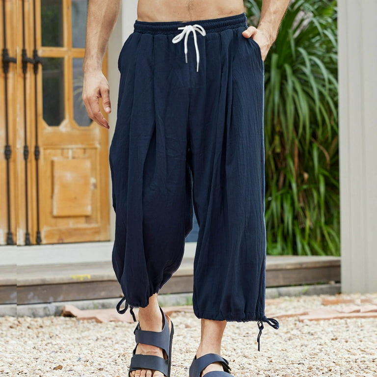 Men's sweatpants with pockets and elastic ankles on sale
