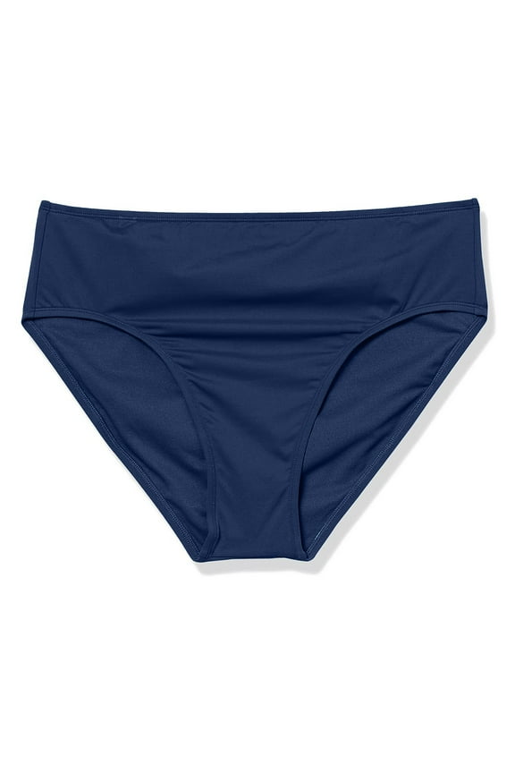 Swim Shorts Women Tummy Control 2023 New Mesh Women's Swimsuit Skirt Conservative High Waist Bikini Multi Layer Swimsuit Navy,M